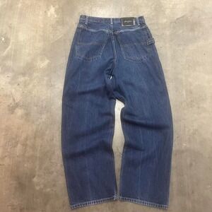 Vintage Y2K 90s baggy Sean John embroidered script carpenter wide leg jeans‎